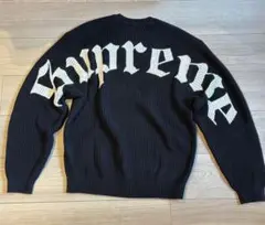 supreme old English printed sweater ニット