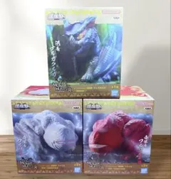 【匿名配送】モンハン 鎮座獣 3体セット（ナルガクルガ/フルフル白/フルフル赤）
