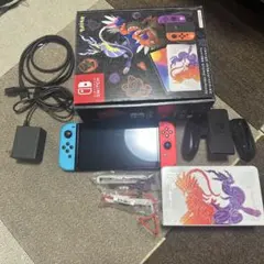 Switch Nintendo Switch 有機ELモデル スカーレット・バ…