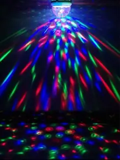 訳あり ミラーボール 簡単取付 LED ステージ照明 カラオケ バー照明 誕生日