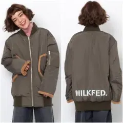 ミルクフェド/リバーシブル/2WAY/ファーブルゾン/ミリタリーライク