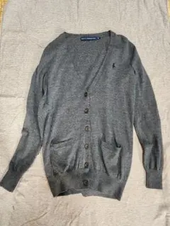 Ralph Lauren Sport グレー Vネック カーディガン M