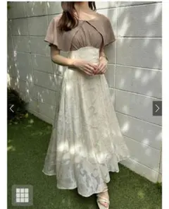 GRL 花柄シアービッグカラーワンピース【pr56】