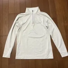 montbell ハーフジップシャツ S ライトグレー