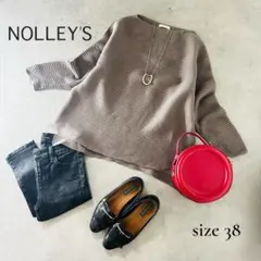 NOLLEY'S（ノーリーズ）ウール100 ニットプルオーバー　38 M〜L相当