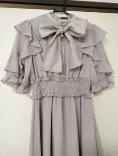 ロジータ　フロントリボン　ロングワンピ