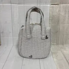 新品ハンドメイド　MJB4Roomsラウンドポーチ（小）　ヌビ刺繍キルト