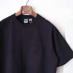 ヘルスニット黒 Tシャツ ポケット付き アメリカ製 未使用