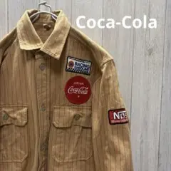 コカコーラ Coca-Cola ストライプ ワークシャツ