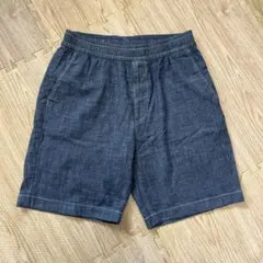 UNIQLO ストレッチイージーショーツ シャンブレー M メンズのサムネイル
