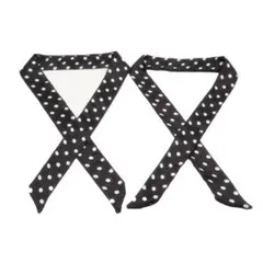 送料無料S50 スカーフ バッグ用スカーフ 細スカーフ ハンドルスカーフ 2枚組