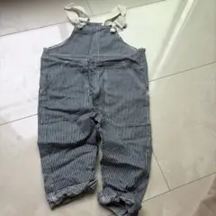 ベビー ヒッコリー オーバーオール 90cm