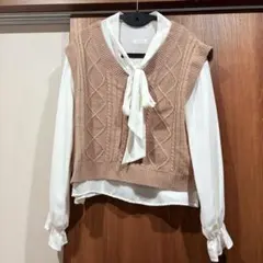 3/22値下げ‼️ INGNI ブラウス ベスト M