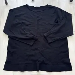 KBF 黒 長袖ニットセーター