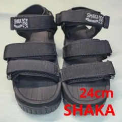【美品】SHAKA ネオバンジー ブラック 厚底 レディース 24cmのサムネイル