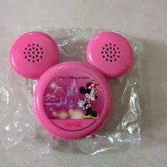 ミッキーマウスとミニー　スピーカー ミッキーとミニーたちをペアで刻印したヘッドホンとスピーカー