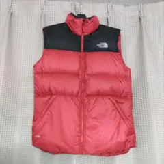 THE NORTH FACE ダウンベスト 700 ヌプシ 赤 ノースフェイス