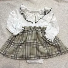 branshes ベビー服 ロンパース チェック柄 80cmのサムネイル