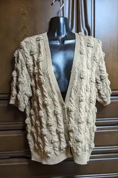 KANEKO ISAO カネコイサオ　花のモチーフ 半袖カーディガンのサムネイル