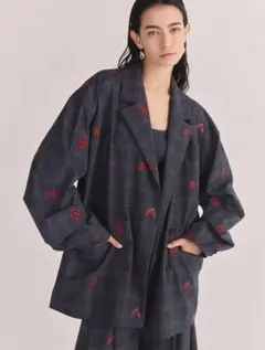 AMERI CHECK FLOWER PAPA JACKET ジャケット　【M】のサムネイル