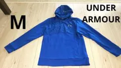 Under Armour 青 迷彩柄フードパーカー　アンダーアーマーM