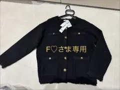 GLOBAL WORK ／グローバルワーク ツイードニットカーディガン