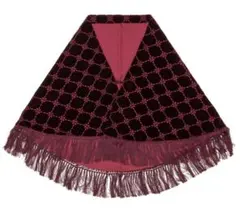 値下げ アゲハラベルベット 和装ケープ ワインレッド 日本製 ポンチョ ショール