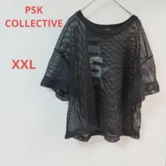 美品✨️PSK COLLECTIVE メッシュTシャツ 【XXL 】ブラック