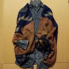 ノルディック柄　大判ストール