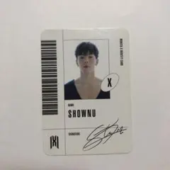 MONSTAX ショヌ SHOWNU トレカ 直筆サイン入り MONSTA X ショヌ チャンギュン ユニット トレカ - メルカリ