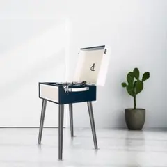 【最終値下げ】脚付き　レコードプレーヤー　33/45/78対応　交換針1本付