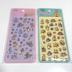 ◎早い者勝ち!!ディズニーぷくぷくシール 2点セット【プーさん・プリンセス 】