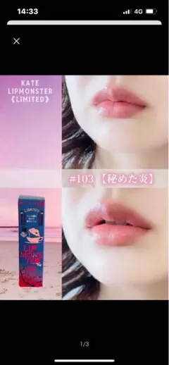 KATE LIP MONSTER #103 【秘めた炎】