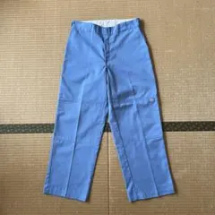 USA製 Dickies ダブルニー ワークパンツ ライトブルー W34 L30