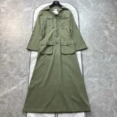 希少 美品 マディソンブルー ギャザーパディングドレス 00 カーキ