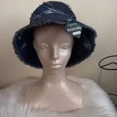 デニム バケットハット ポケタブル新品