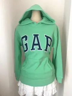 GAP ロゴパーカー y2k平成ギャル フェアリーグランジ グリーン　フーディ