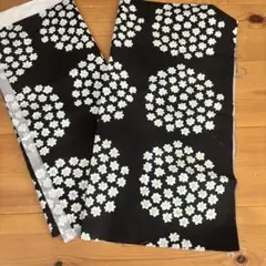 マリメッコ　はぎれ　生地　布　プケッティ　黒