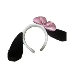 ウサギ耳カチューシャ ピンクリボン