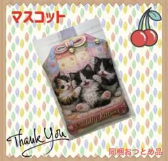 ふんわりお守り風マスコット‹レアパネル·猫›‹ハンドメイド›