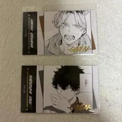 ギヴン展　特典　色紙　柊　玄純　ぱしゃこれ　箔押しカード　缶バッジ　7点 ギヴン展 色紙 入場特典 しずらぎ 八木玄純 鹿島柊 ぱしゃこれ