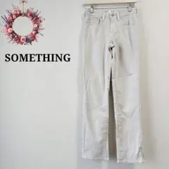 サムシング◇ストレートデニムパンツ COOLタイプ ジーンズ ストレッチ 26