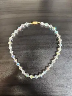 クリスタルビーズ ネックレス