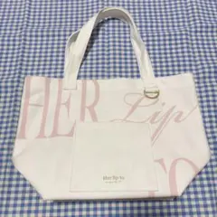 her lip to HLT DAILY LOGO TOTE 名古屋 ピンク - メルカリ