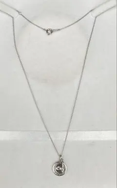 c4123 プラチナシルバー PS スプーン 皿 ネックレス