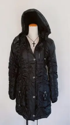 00's y2k 平成ギャル　ミリタリー　ブラック　シャーリング　ボア　グランジ