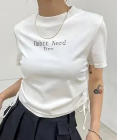 Habit Nerd Three ホワイトTシャツ