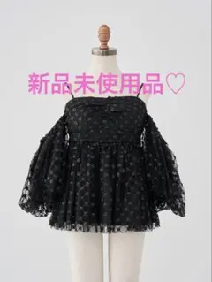 新品☆AméliaMoi 2wayボリュームシアートップス ブラックDarich - メルカリ