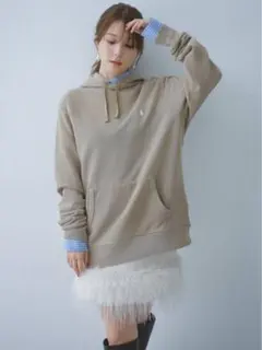 【未使用級】ポロ・ラルフ・ローレン フード付きポニーパーカーM