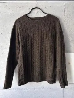 BEAMS PLUS ケーブルニット サイズL